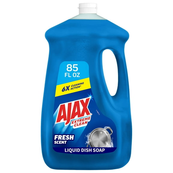 Ajax Extreme Clean Foaming Dish Soap, Deep Cleaning, Grease-Cutting, 85 fl oz