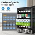 thumbnail image 2 of Joreek 24 Inch Beverage Refrigerator & Cooler Under Counter with Safty Lock Outdoor Patio Fridge for Drinks, Soda, Beer, Wine, 37～65°F Adjustable Temperature & Memory, 2 of 8