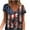 Blue, variant on ibuvkizy Independence Day Shirts for Women Fashion American Flag Tops Patriotic Print Short Sleeve T-Shirts Red White Blue Shirts for Women Blue L