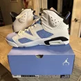 thumbnail image 2 of Ni - ke Ni - ke Air Jordan 6 UNC University Blue White BRAND NEW CT8529 410 Mens Size 11.5, 2 of 5