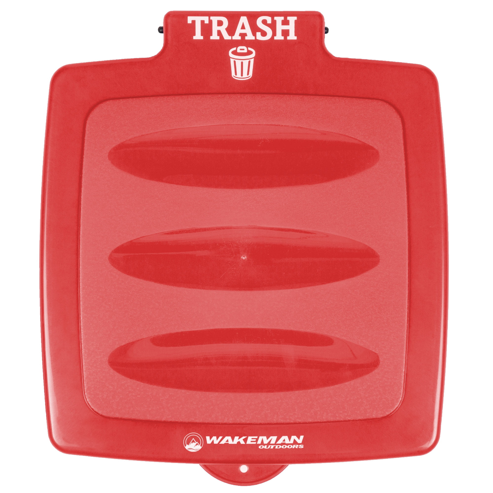 Portable Trash Bag Holder- Collapsible Trashcan for Garbage and Indoor / Outdoor Use By Wakeman Outdoors -Ideal for Camping Recycling and more (Red)
