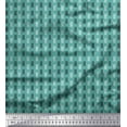 thumbnail image 1 of Soimoi Georgette Viscose Fabric Line Block Printed Fabric 1 Yard 42 Inch Wide, 1 of 2