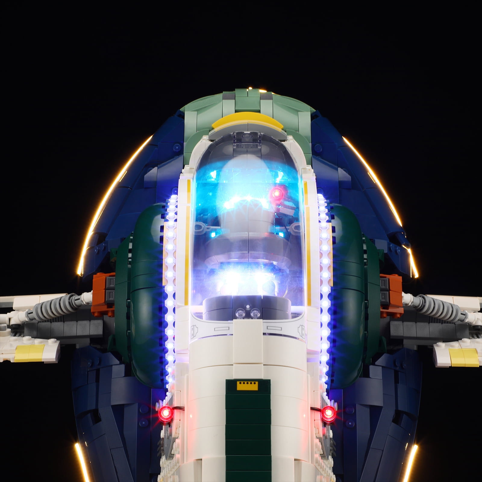 QC Ltbrcik Led Light Kit Lighting Set For Lego 75409 Jango Fett Starship Stars Wars Movie Building Blocks Without Lego Set