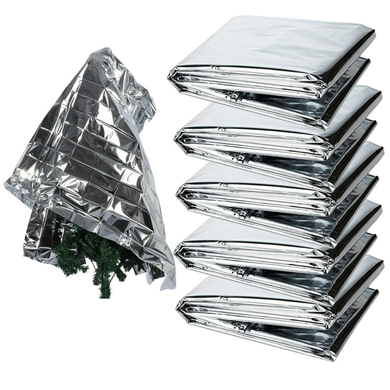 Smrinog 5Pcs Reflective Mylar Film, 82 x 47 in Double-side High Reflective  Metallized Foil, Garden Greenhouse Covering Foil Sheets for Plant Growth,  First Aid, Outdoor Survival Mylar Sheet 
