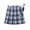00-Blue2109, variant on WOYY Plaid Pleated School Skirt for Girls Preppy Uniform Skirt with Built-In Shorts, Black, Sizes 9-18