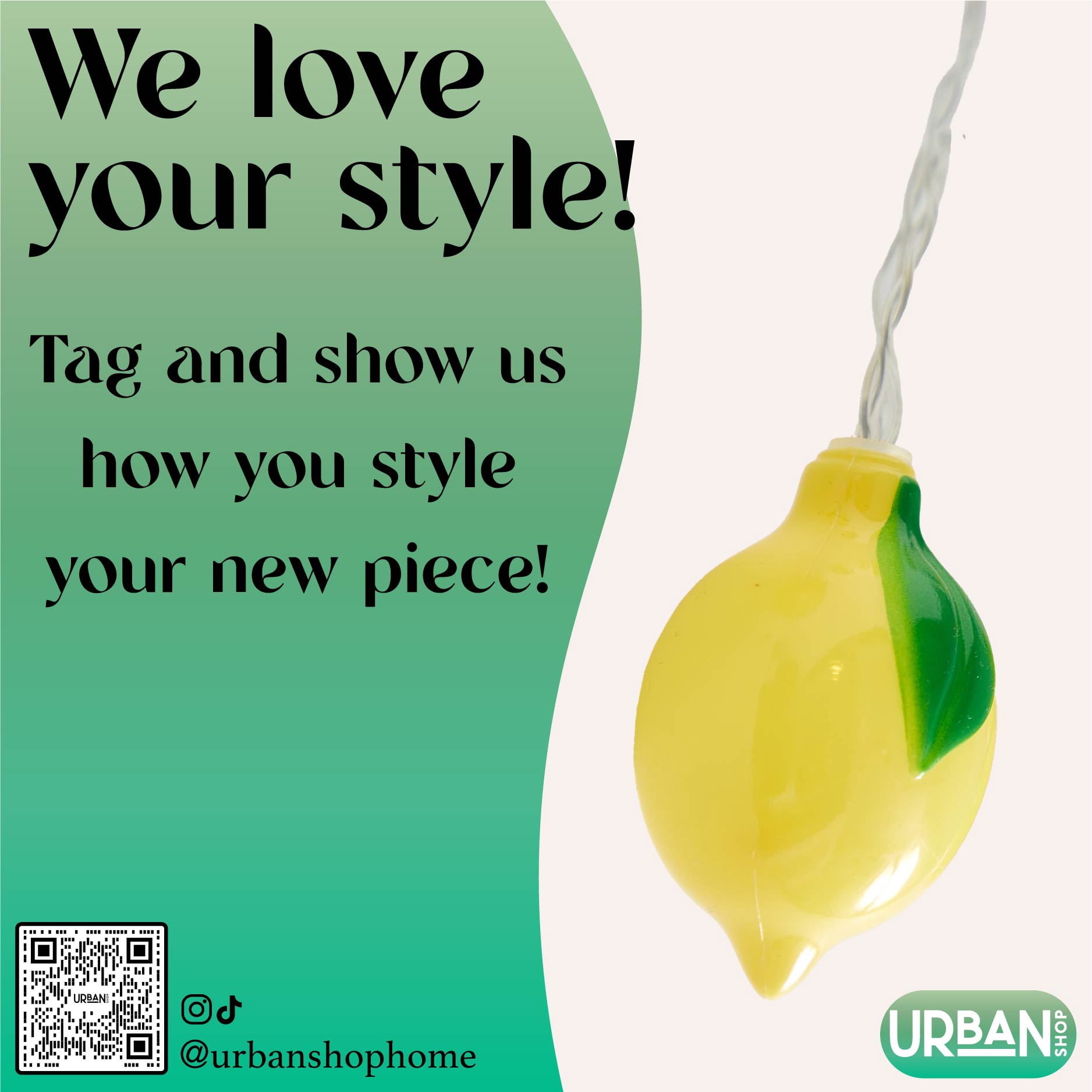 Urban Shop Indoor 5.5' Battery Operated Lemon Figural LED String Lights