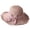 Pink, variant on SAWOBUUN Women Foldable UV Protection Bowknot Wide Brim Floppy Beach Sun Visor Hats Breathable Summer Straw Hat