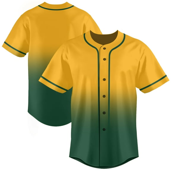 Fashion Baseball Shirts Sports Uniform for Men Hip Hop Hipster Button Down Baseball Jersey