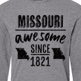 thumbnail image 4 of Inktastic Missouri Awesome Since 1821 Long Sleeve T-Shirt, 4 of 5