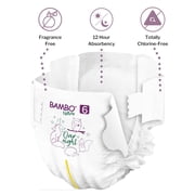 Bambo Nature Overnight Diapers, Eco-Friendly Disposable Baby Diapers - Size 6, 35+ lbs, 20 Count, 1 Pack