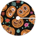 thumbnail image 1 of FMSHPON Fun Pumpkins for Halloween Xmas Christmas Tree Skirt Stand Mat for Holiday Party Decoration Indoor Outdoor 48 inches, 1 of 6