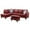 Red, variant on Momspeace Living Room Sectional Couch with Storage Ottoman, Modern PU Leather L-Shaped Sofa Couch Set - Red