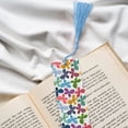 thumbnail image 6 of Kdxio Colorful Butterflies Print Metal Tassel Bookmarks,Perfect Gift for Art Lovers and Bookworms Metal Bookmarks for Women, 6 of 8
