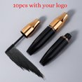 thumbnail image 1 of Máscara negra de marca privada para mujer, maquillaje de ojos de larga duración, grueso, Natural, rizado largo, a granel, personalizado, tapa dorada, 10g （10pcs with logo, 1 of 5