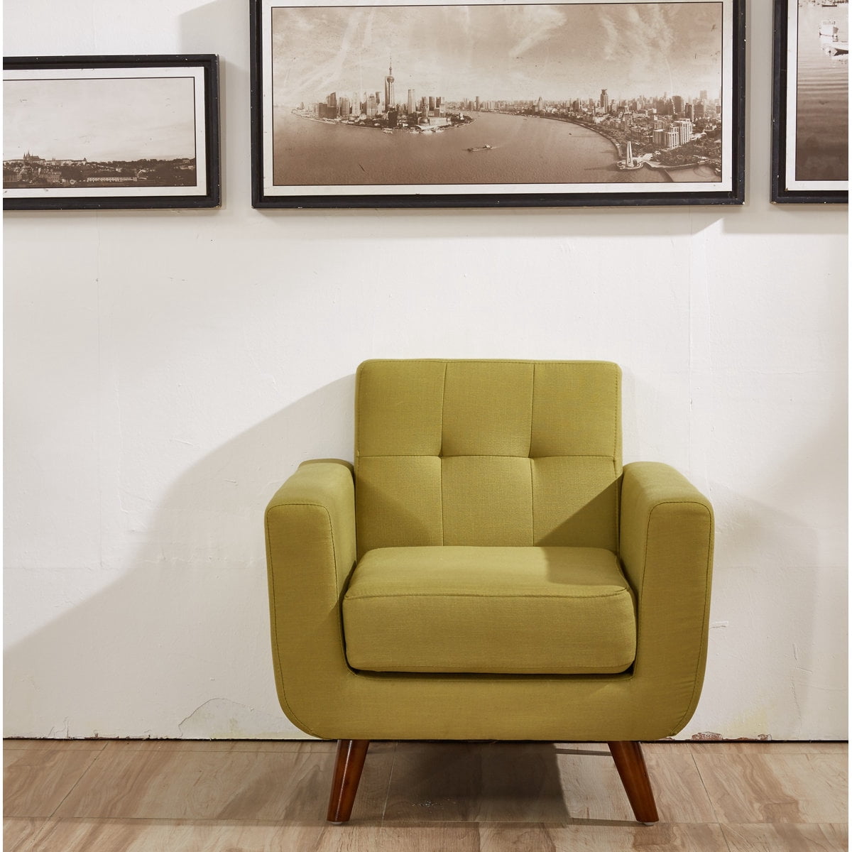 US Pride Modern style linen fabric accent Chair