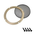 thumbnail image 4 of Unique Bargains 2 pcs 4' Speaker Grill Mesh Decorative Circle Subwoofer Guard Protector Cover Audio Accessories, 4 of 4
