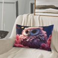 thumbnail image 6 of Binfone Cute Flower Owl Standard Size Pillowcase, Long Staple Pure Cotton Envelope Closure Pillow Cover (Pillow core not included),20"x30", 6 of 7