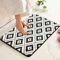 thumbnail image 5 of Mats For Bathroom, Hwkond Rugs Ultra Absorbent Non-Slip Memory Foam Machine Washable Soft Velvet Bath Mats Easier To Dry For Bathroom Floor,Black,15.74x23.62in, 5 of 8