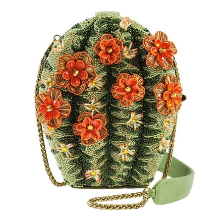 - Mary Frances Desert Cactus Flower Beaded Bejeweled Handbag Shoulder Bag