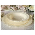 thumbnail image 3 of " OCCASIONS " 60 Plates Pack, Disposable Wedding Party Plastic Plates (10'' Dinner Plate, Verona in Ivory), 3 of 9