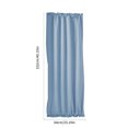 thumbnail image 5 of JVBTVB French Door Curtains 40x25 Inch Thermal Insulated Rod Pocket Panels for Sliding Doors & Windows, Solid Color Polyester Drapes Ready to Hang, 5 of 8