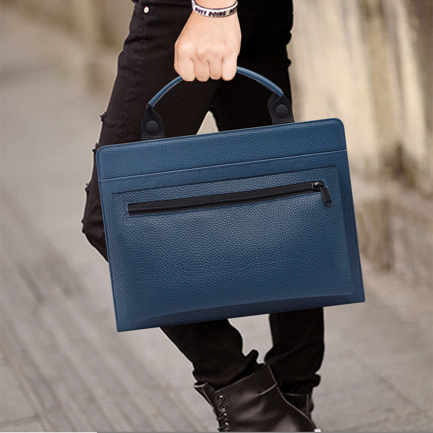 ACER SWIFT 5 SF515 Laptop Sleeve, ACER SWIFT 5 SF515 Laptop Leather Protective Case with Accesorries Bag Handle, Laptop Case for ACER SWIFT 5 SF515 (Blue)