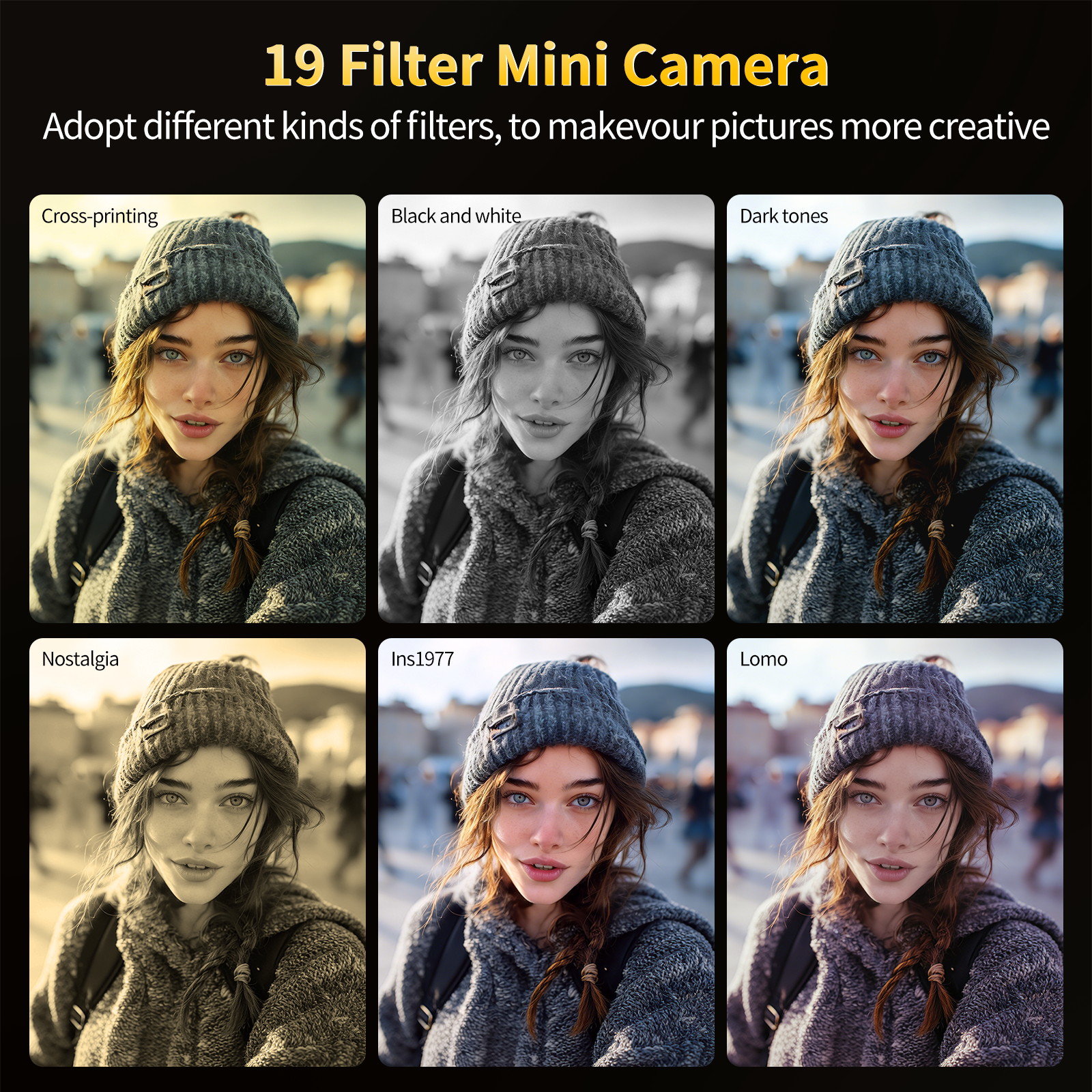 Saneen Mini Pocket Digital Camera, 4K, 64MP, 1.54" LCD Screen photo 8