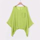 thumbnail image 2 of Camiseta informal elegante de color liso con bolsillo, cómoda y holgada para mujer - Poliéster, ropa de verano - Tallas S-XXXL, estampado, 2 of 8