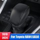 thumbnail image 2 of Collares de palanca de cambios de cuero para coche, cubierta de cabeza de perilla de cambio para Toyota RAV4 2019 2020 2021 2022 2023 2024 RAV4 XA50, accesorios híbridos, 2 of 5