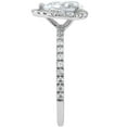 thumbnail image 2 of 1 1/3Ct TW Pear Shape Halo Diamond Engagement Ring 14k White Gold Lab Grown, 2 of 3