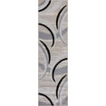 thumbnail image 2 of HR Abstract Rugs Luxury Livingroom Carpet Modern Contemporary Gray Runner Rug Ultra-Soft, Shed Free Stain Resistant Swirls Black Silver/Gray/White 1'97" x 6'96", 2 of 4