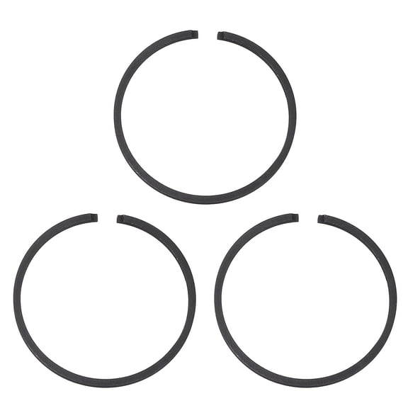 Uxcell 3pcs Piston Rings 32mm x 1.5mm Standard Metal Engine Piston Ring for Chainsaw Replacement Parts, Black