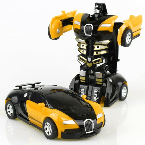 Amerteer Robot Rescue Bots,Deformation Car Robot Pull Back Car Toy For Kids  Vehicles In Transforming Robot Car Best Gift For Child