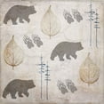thumbnail image 2 of LightBoxJournal 4x14 White Modern Wood Framed Wall Art Titled - Moose Lodge Pattern Bear, 2 of 5