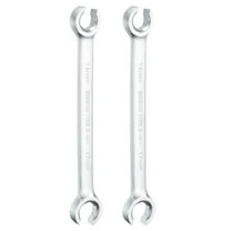 2pcs Flare Nut Metric Wrench 14mm x 17mm High Carbon Steel Nickel Plating
