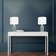 thumbnail image 5 of Lavish Home Set of 2 Glass Table Lamps for Living Room or Bedroom (Blue), 5 of 7