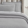 thumbnail image 5 of Superior Madrid Cotton Matelasse Bedspread Set, Full, Gray, 5 of 5