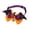 Orange II, variant on Halloween DIY Pet Collar with Pumpkin Bell, Adjustable Nylon for Cats Small Dogs, Reflective Safety Buckle, Black, Size S 11.8"