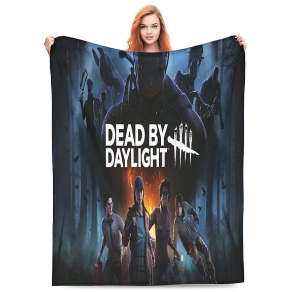 Dead by Daylight Bed Blanket Super Soft Fleece Throw Blanket Lightweight Warm Cozy Cartoon Blankets Gifts for Kids Adults 40"x30"