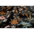 thumbnail image 6 of Sweet Jojo Designs Boho Floral Wildflower Orange Black Blue Queen Duvet Cover Bedding Set 3 Piece Set, 6 of 7