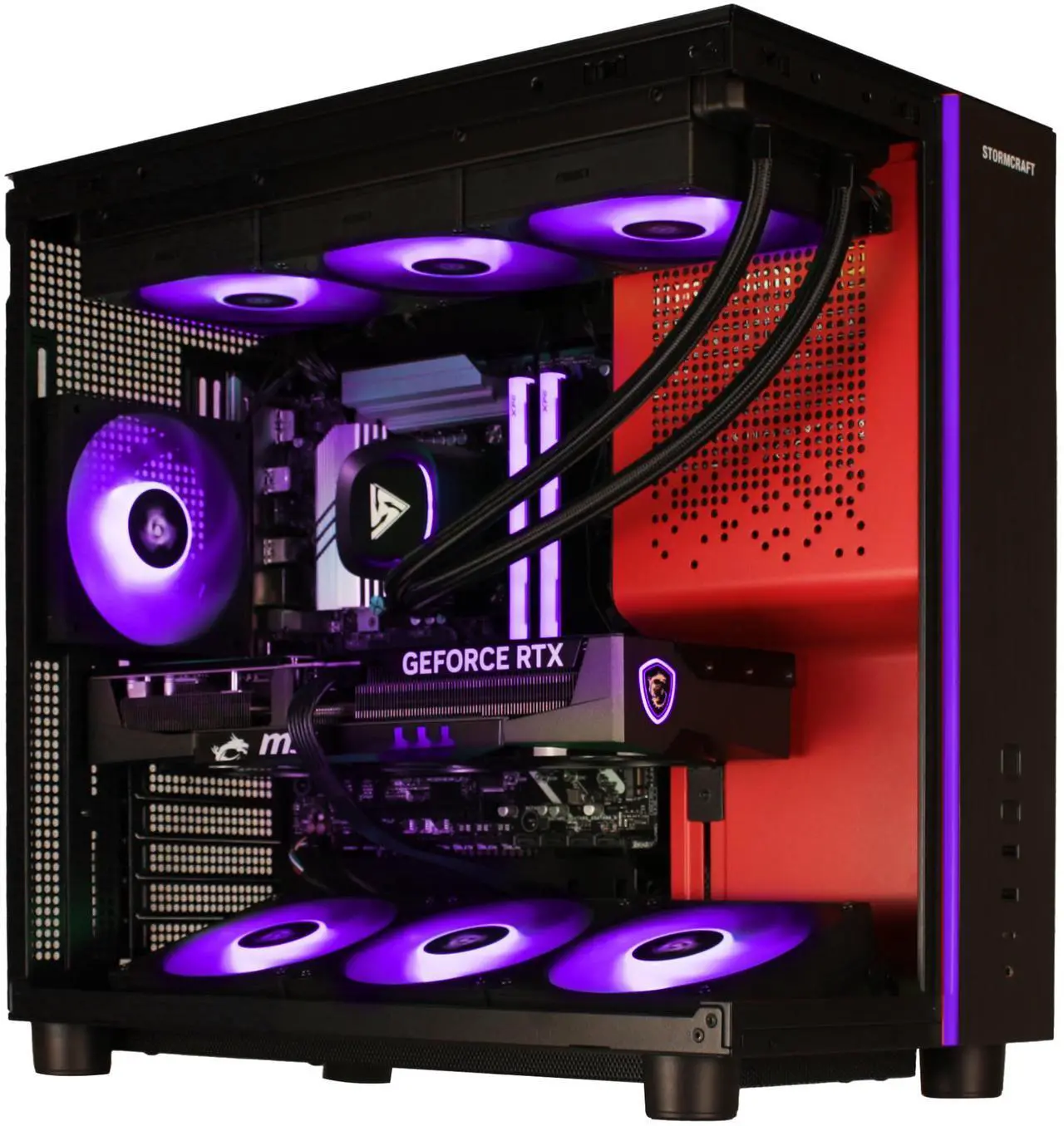 STORMCRAFT Gaming PC PHANTOM INTEL Core Ultra 7 265F NVIDIA RTX 5080 - AI Powered 32GB DDR5 6000MHz RGB 2TB NVMe SSD 360mm AIO 850W PSU Windows 11 Home-PH265F0CC-580N1