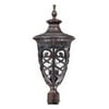 Satco Aston Dark Plum Bronze Transitional Outdoor w/ 3 Light 60W