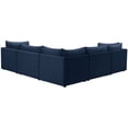 thumbnail image 3 of Meridian Furniture Jacob Navy Velvet Modular Sectional, 3 of 11
