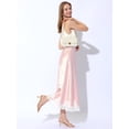 thumbnail image 5 of BLISSFUL STEP Women's Back to School Strappy Kitten Heel Sandals Square Toe Buckle Slingback Shoes Nude 11, 5 of 7