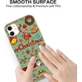 thumbnail image 6 of Christmas Green Print Phone Case for iPhone 11 6.1", with Aesthetics Pattern Design Soft TPU Silicone Xmas Cases, Shockproof Bumper Protector Camera Girls Women Cover, Deer, 6 of 6