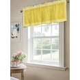 thumbnail image 6 of Valances for Windows Yellow Abstract Art Rod Pocket Cafe Window Treatments Valance Curtains for Kitchen Bathroom Laundry Basement Windows 60"x18", 6 of 9