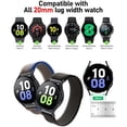 thumbnail image 4 of CNAGAIN 20mm 22mm Bandas De Nylon Para Samsung Galaxy watch 4/5 40mm 44mm , 5 Pro 45mm , Classic 42mm 46mm , Active 2 3 , Huawei GT 2/3/3 Banda Deportiva Elástica Tejida, 4 of 4