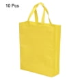thumbnail image 3 of Unique Bargains Sac Cadeau Réutilisable Style Vertical Non Tissé 38x30cm, Jaune Lot de 10, 3 of 5
