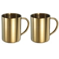 thumbnail image 1 of Uxcell 2Pcs Tazas de Café de Acero Inoxidable, 14 Onzas, Tazas de Té y Café de Viaje de Doble Pared, 1 of 7