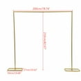 thumbnail image 2 of Miumaeov 6.6FT*6.9FT Wedding Square Arch Door Metal Garden Arch Arbor for Outdoor Indoor, 2 of 19